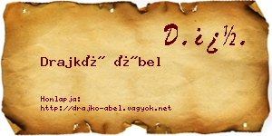 Drajkó Ábel névjegykártya